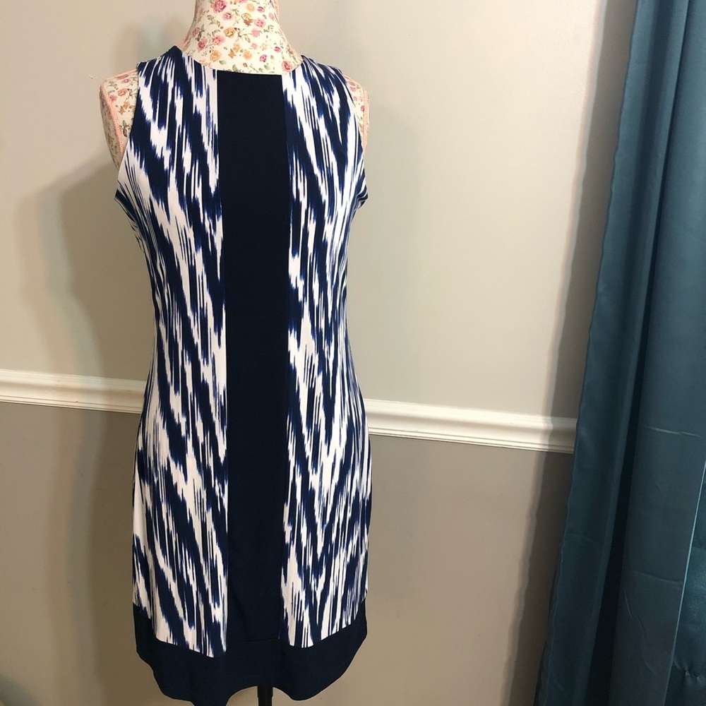 Michael kors basic true navy sleeveless dress Sz M